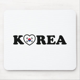 vlag Korea Love Heart Muismat