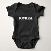 vlag Korea Love Heart Romper (Voorkant)
