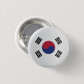 vlag Korea Round-pictogram Ronde Button 3,2 Cm (Voorkant /achterkant)