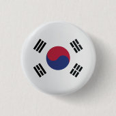 vlag Korea Round-pictogram Ronde Button 3,2 Cm (Voorkant)