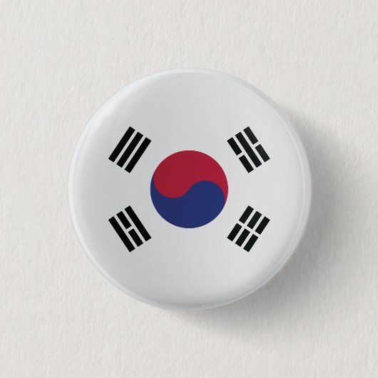vlag Korea Round-pictogram Ronde Button 3,2 Cm (Voorkant)