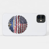 Vlag Kosovo Kosovo-Amerikaan over bomen Case-Mate iPhone Case (Achterkant (horizontaal))