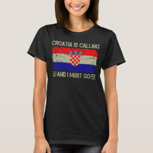 vlag Kroatië roept en ik Mus T-shirt