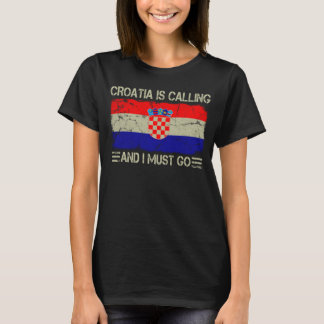  vlag Kroatië roept en ik Mus T-shirt