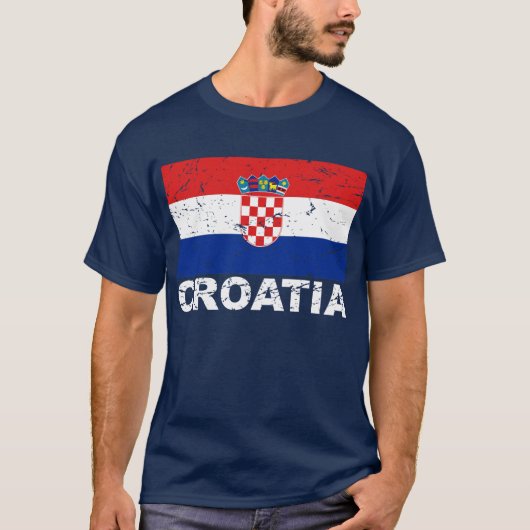  vlag Kroatië T-shirt (Voorkant)