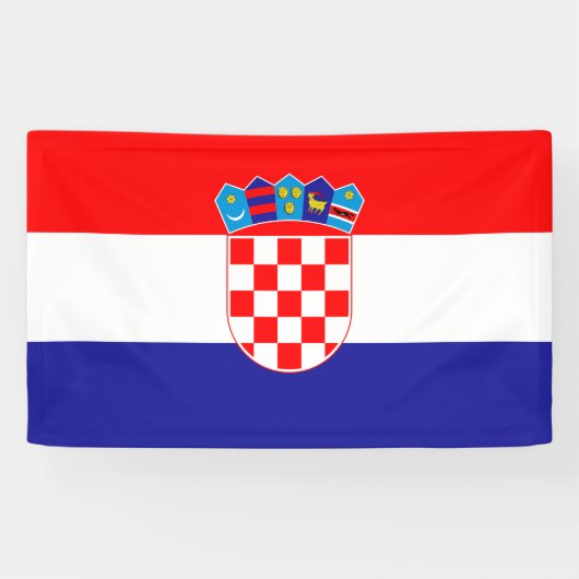 Vlag Kroatische banner (Horizontaal)