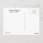 Vlag Kunst Briefkaart (Achterkant)