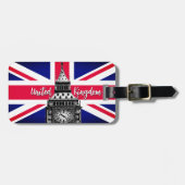  vlag-Labels van de Unie, Big Ben, Brits Bagagelabel (Voorkant horizontaal)