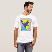 vlag land Bosnië-Herzegovina T-shirt (Voorkant volledig)