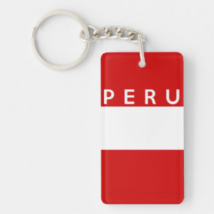 vlag land van peru - naam sleutelhanger