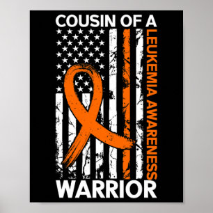 Vlag Leukemie Awareness Month is Amerikaans voor C Poster