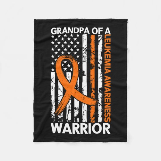 Vlag Leukemie Awareness Month is Amerikaans voor G Fleece Deken (Voorkant)