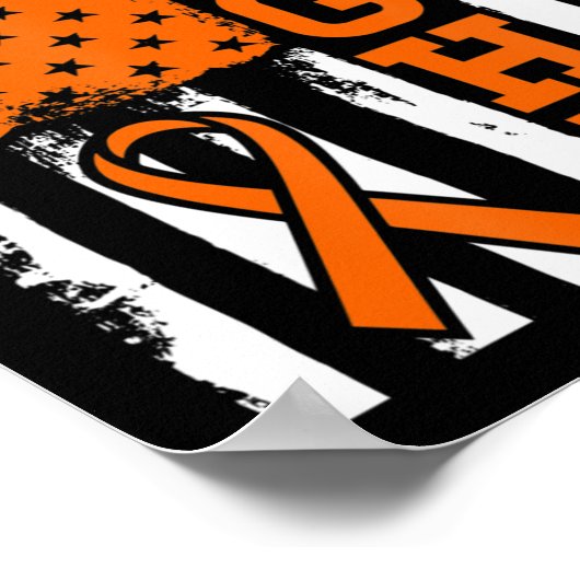 Vlag leukemiecultuur bij leukemie bij varkens poster (Hoek)