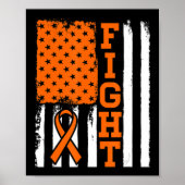 Vlag leukemiecultuur bij leukemie bij varkens poster (Voorkant)