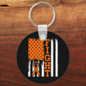 Vlag leukemiecultuur bij leukemie bij varkens sleutelhanger (Voorkant)