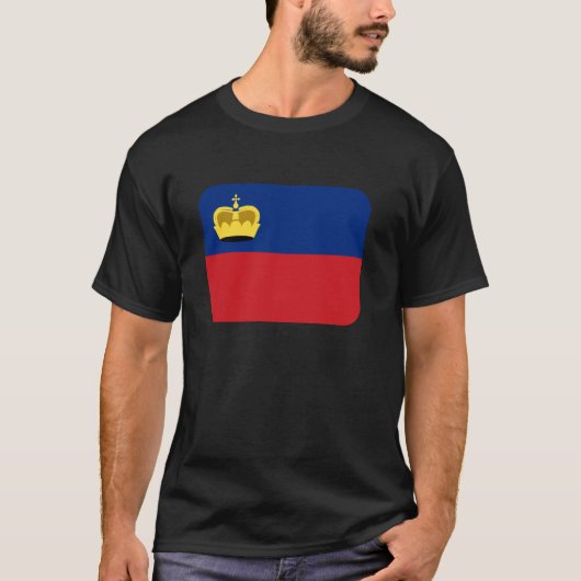 Vlag Liechtenstein T-shirt (Voorkant)