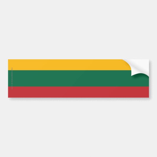 vlag Litouwen Bumpersticker (Voorkant)