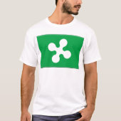 vlag Lombardije (Italië) T-shirt (Voorkant)