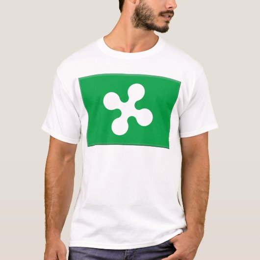 vlag Lombardije (Italië) T-shirt (Voorkant)