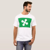 vlag Lombardije (Italië) T-shirt (Voorkant volledig)