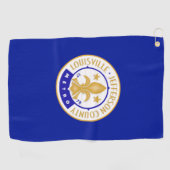 vlag Louisville (Kentucky) Golfhanddoek (Horizontaal)