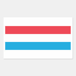 vlag Luxemburg/Luxemburg Rechthoekige Sticker