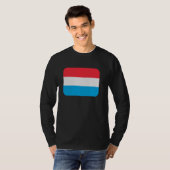 Vlag Luxemburg T-shirt (Voorkant volledig)