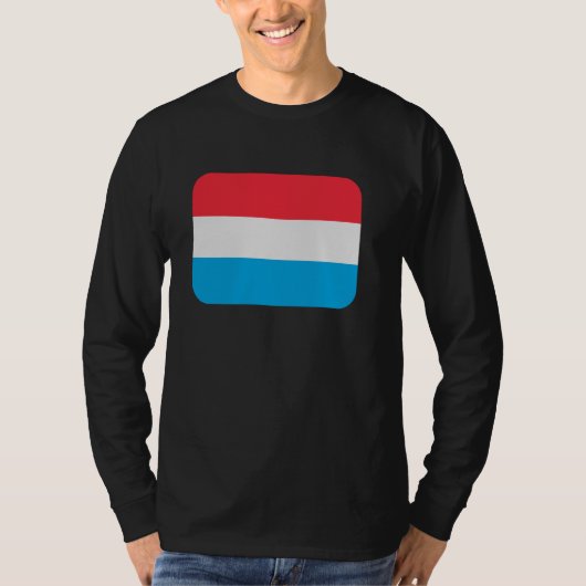 Vlag Luxemburg T-shirt (Voorkant)