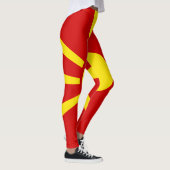 vlag Macedonië Leggings (Rechts)
