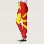 vlag Macedonië Leggings (Links)