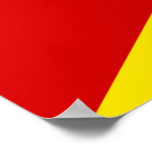 vlag Macedonië Poster (Hoek)