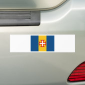 Vlag Madeira (Portugal) Bumpersticker (Op auto)