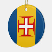 Vlag Madeira (Portugal) Keramisch Ornament (Links)