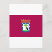 Vlag Madrid Spanje (stad) Briefkaart (Voorkant)