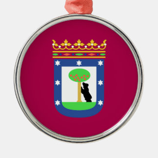 Vlag Madrid Spanje (stad) Metalen Ornament