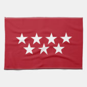 vlag Madrid Spanje Theedoek (Horizontaal)