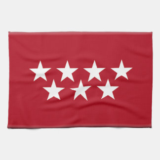 vlag Madrid Spanje Theedoek