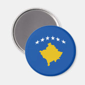 Vlag magneet Kosovo (Voorkant / Achterkant)