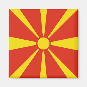 Vlag Magnet Noord-Macedonië