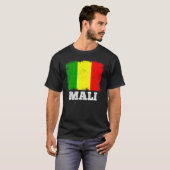 vlag Mali Land Retro Flag Malian T-shirt (Voorkant volledig)