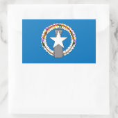 Vlag Marianen Rechthoekige Sticker (Tas)