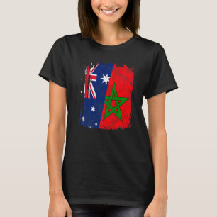 vlag Marokko Australië T-shirt