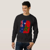 vlag Marokko Australië Trui (Voorkant volledig)