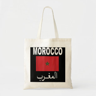 Vlag Marokko T-Shirt Marokkaanse vlaggen Gift Socc Tote Bag