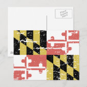  vlag MARYLAND Briefkaart (Voorkant / Achterkant)