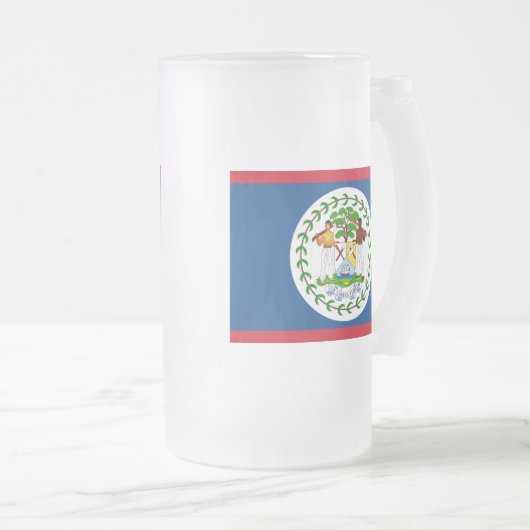 vlag matglas bierpul (Voorkant rechts)