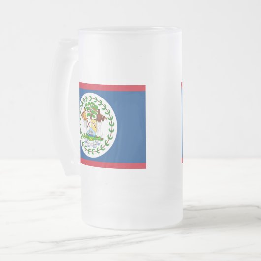 vlag matglas bierpul (Voorkant links)