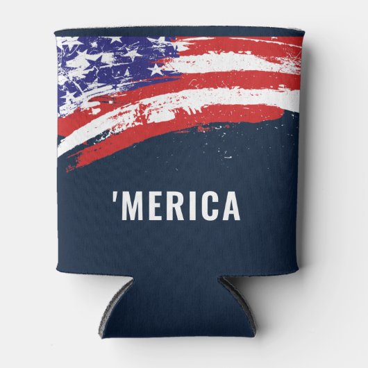 Vlag Merica, 4 juli Blikjeskoeler (Voorkant)