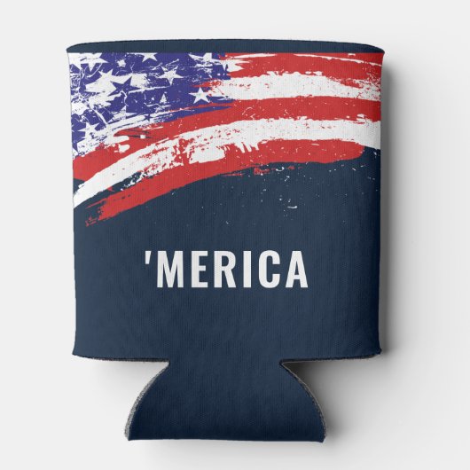 Vlag Merica, 4 juli Blikjeskoeler (Achterkant)