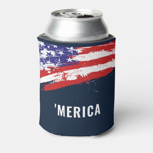 Vlag Merica, 4 juli Blikjeskoeler (Blikje Achterkant)